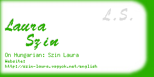 laura szin business card